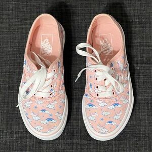Girls Unicorn & Rainbow Pink Vans Size 1